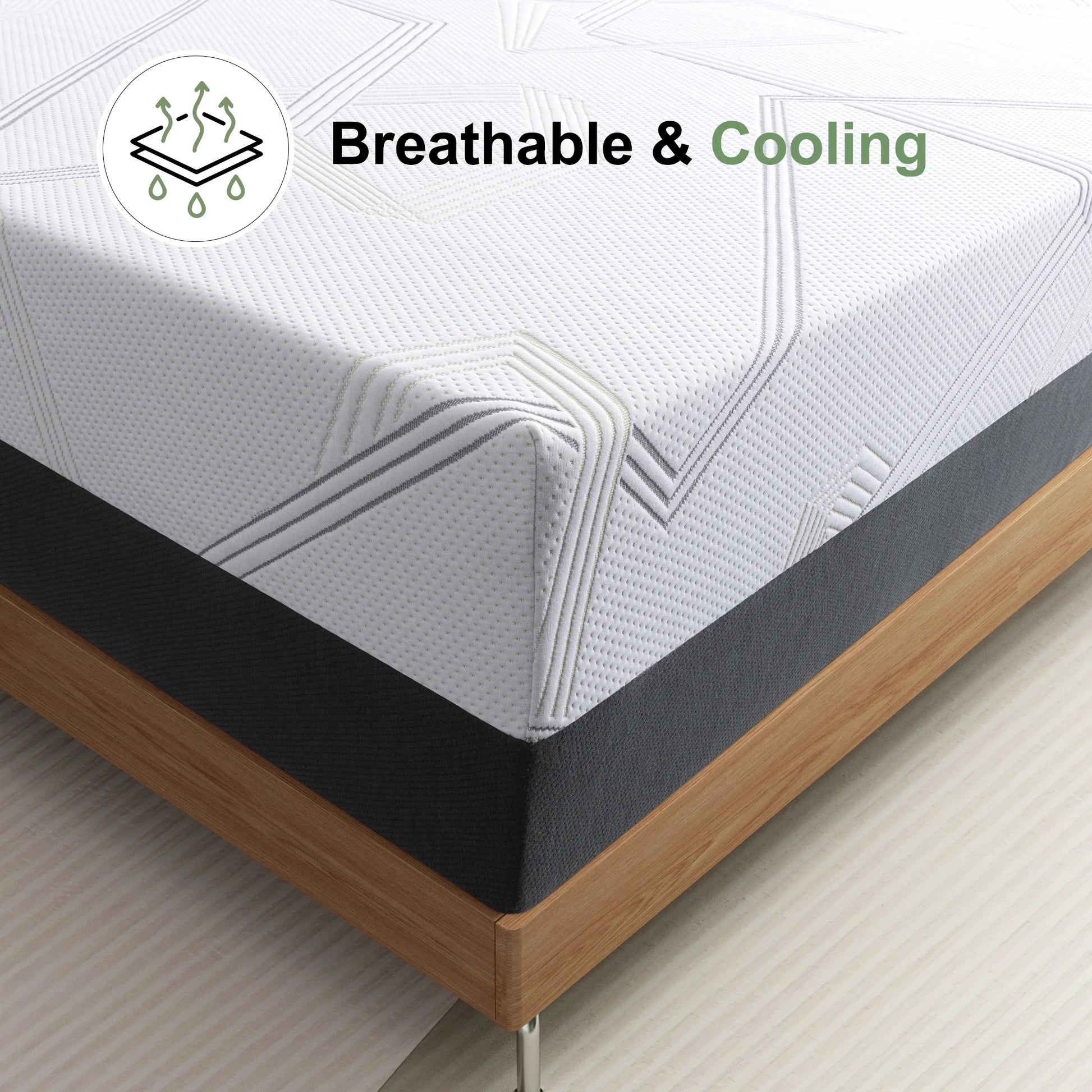 Queen Mattress,  8" Medium Gel Memory Foam Mattress in a Box for Adult, Queen Size