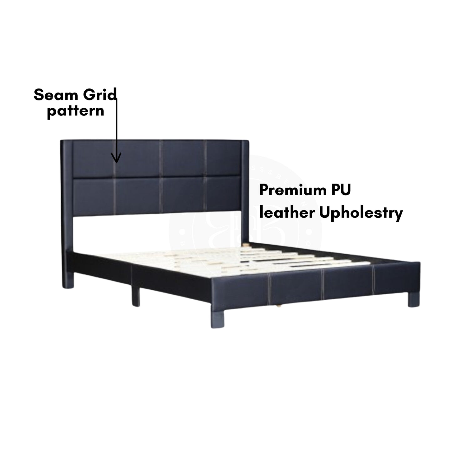 Palermo PU-Leather Bed