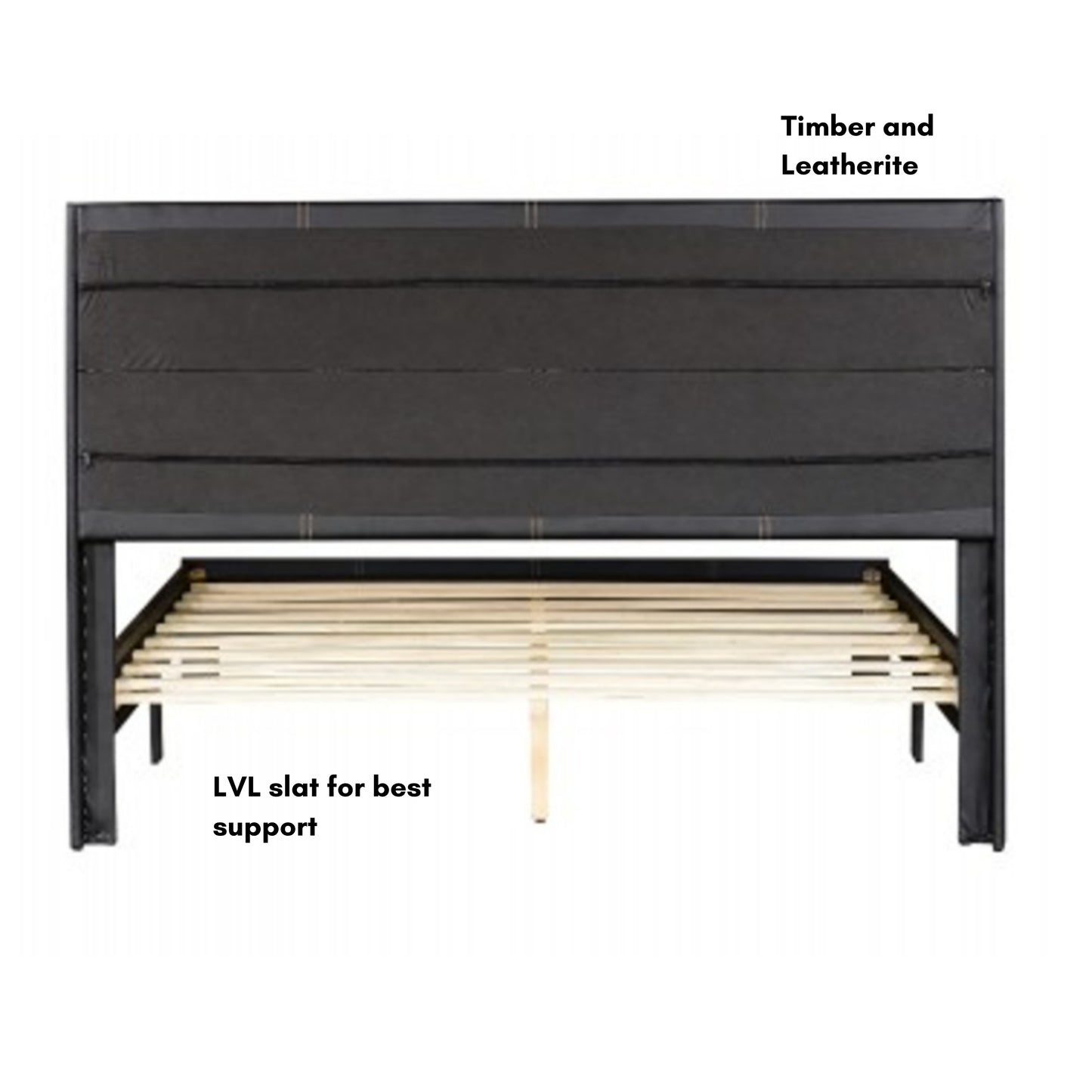 Palermo PU-Leather Bed