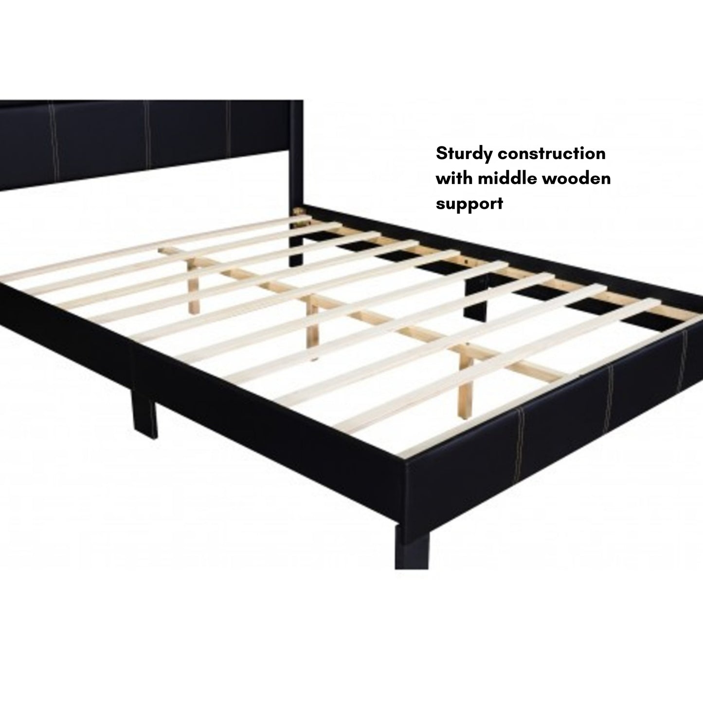Palermo PU-Leather Bed