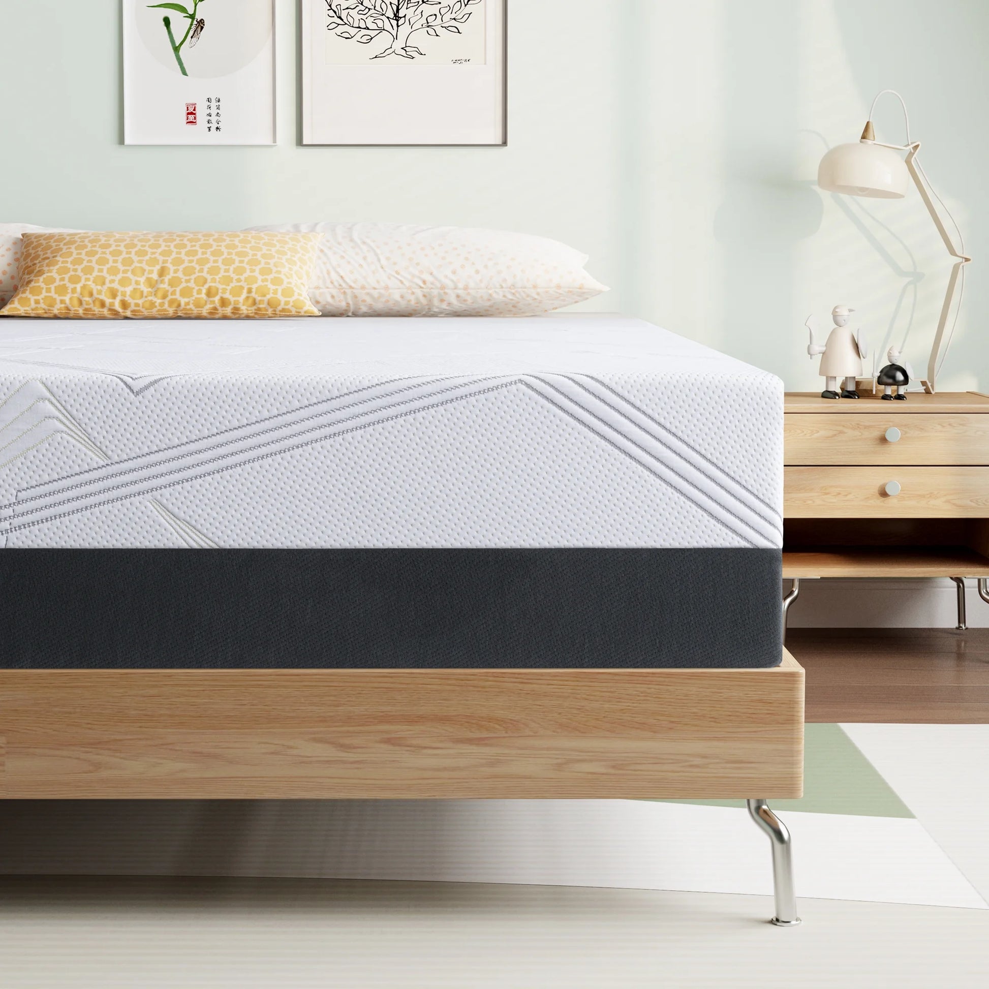 Queen Mattress,  8" Medium Gel Memory Foam Mattress in a Box for Adult, Queen Size