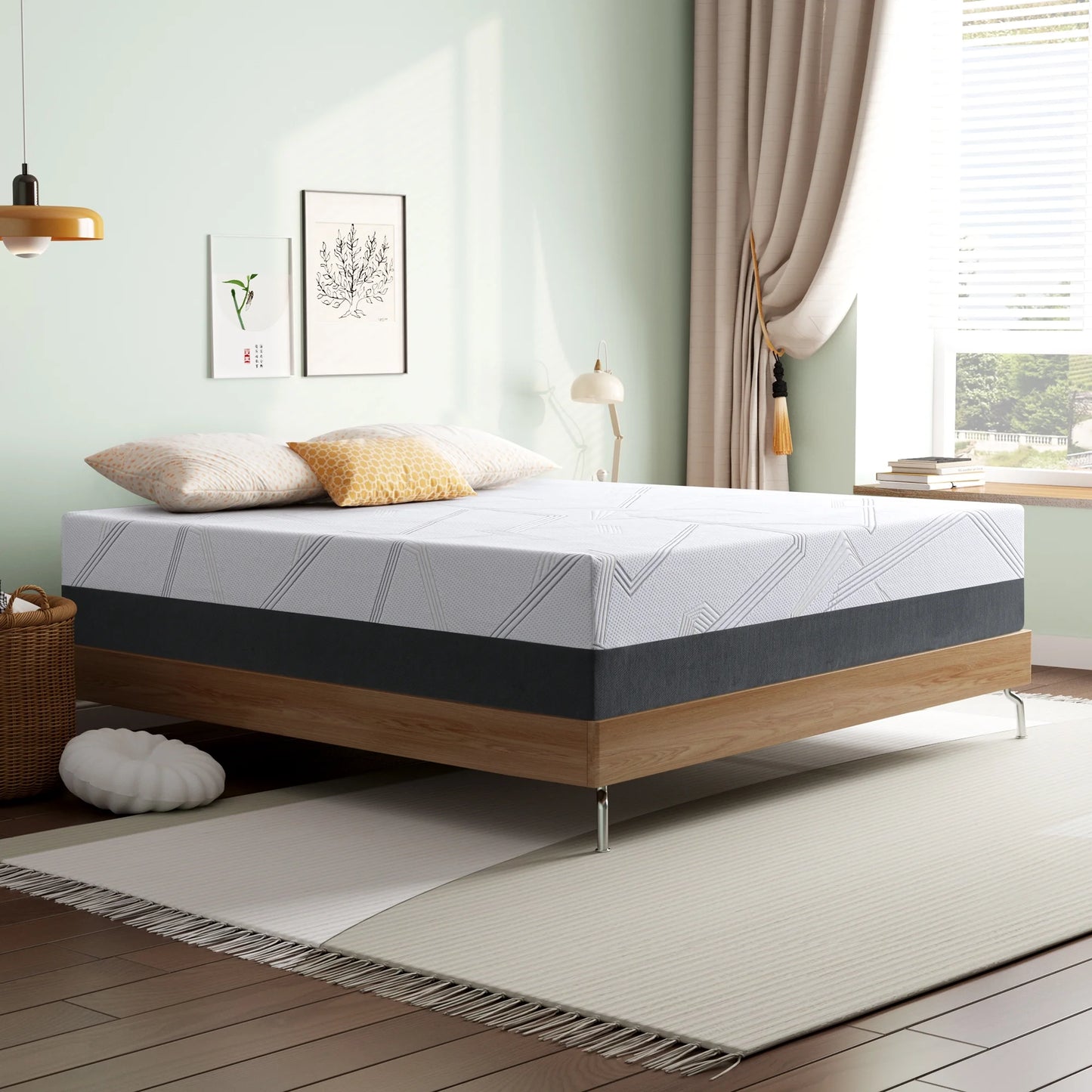 Queen Mattress,  8" Medium Gel Memory Foam Mattress in a Box for Adult, Queen Size