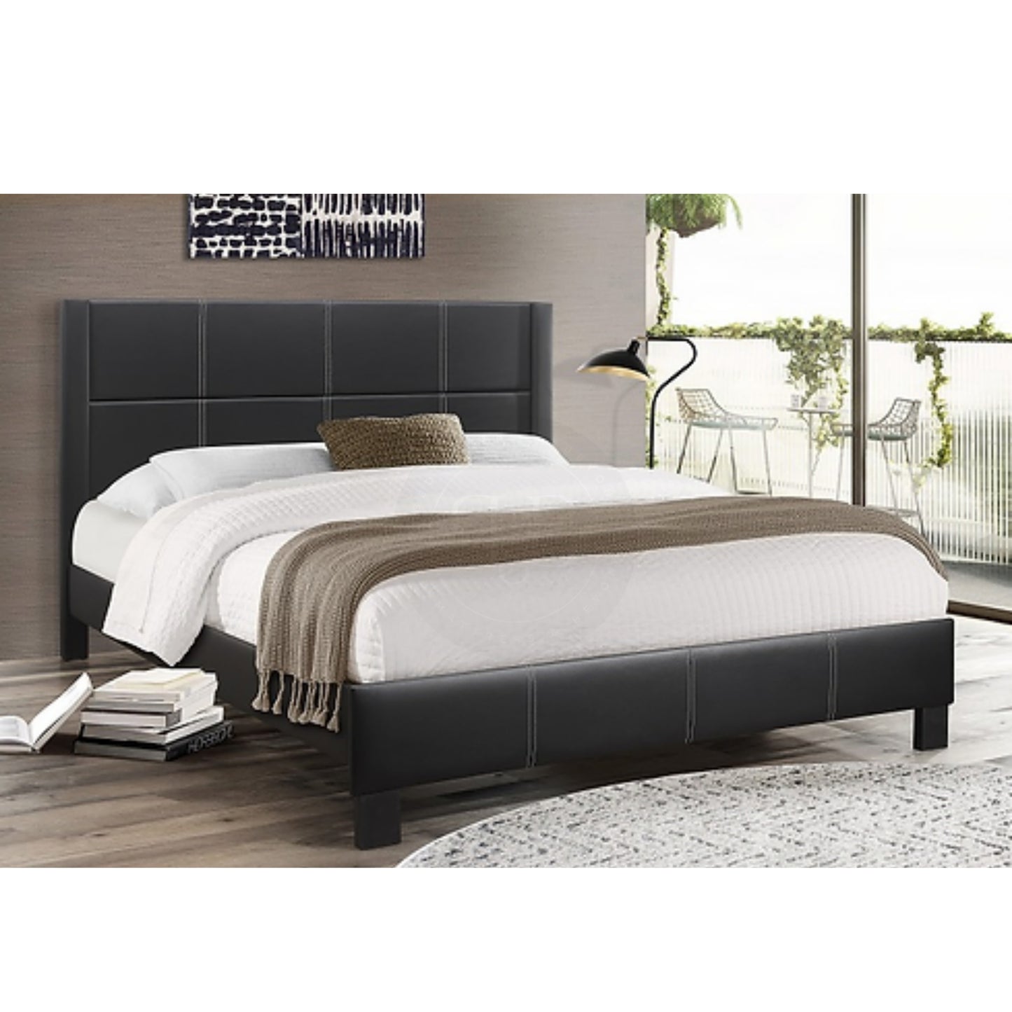 Palermo PU-Leather Bed
