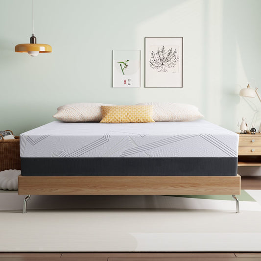 Queen Mattress,  8" Medium Gel Memory Foam Mattress in a Box for Adult, Queen Size